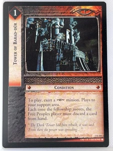 LORD OF THE RINGS TCG REALMS OF THE ELF LORDS RARE 3R104 TOWER OF BARAD-DUR lp - Picture 1 of 1