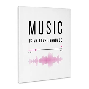 Music is My Love Language - Fan musicista amante della musica, pellicola in tela grado museo - Foto 1 di 21