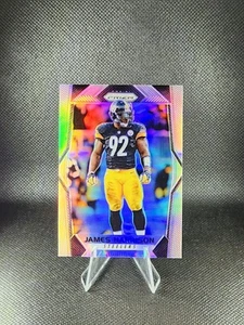 2017 Panini Prizm Silver Holo James Harrison Pittsburgh Steelers #114 - Foto 1 di 2