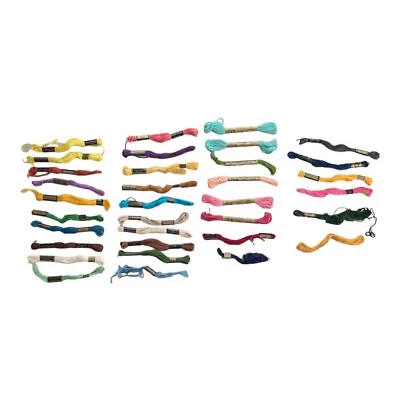 34 Skeins of Embroidery Floss Mostly J & P Coates and Lily 6 Strands 9 Yards - Image 1 of 4