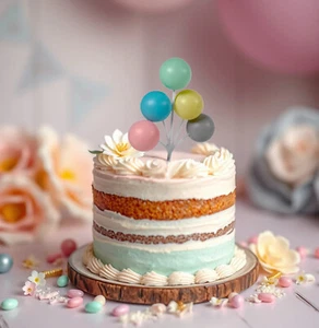 Palloncino multicolore bouquet a grappolo / palloncino compleanno singolo scegli cake topper - Foto 1 di 4