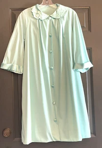 GOSSARD ARTEMIS Vintage Gown Peignoir Set 1960's Mint Green Petite  Modest Gift - Picture 1 of 10