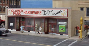 Walthers 933-3465 HO Gauge Glover Park Hardware Store Kit - Picture 1 of 2