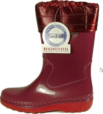 ROMIKA Gummistiefel Regenstiefel rot warm gefüttert NEU