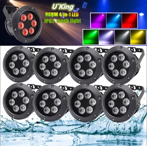 100W Par Can Light DMX RGBW Waterproof IP67 Disco Dance Party Outdoor Yard Light - Picture 1 of 14