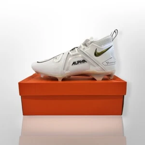 Nike Alpha Menace Pro 3 White Black Football Cleats Men’s Size 12.5 CT6649-105 - Imagen 1 de 11