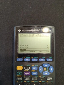 Texas Instruments TI-89 Graphing Calculator - Tested & Works With Cover Black - Picture 1 of 4