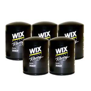 Wix Racing Set 5 Engine Motor Oil Filters For AM Caddy Chevy GMC Hummer Isuzu