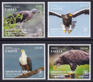Tonga 2022 Neue Ausgabe 4 Marken ** MNH Vögel Adler Birds Eagles - Picture 1 of 1