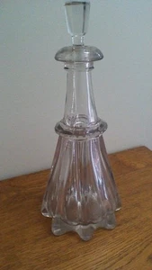 Vintage Heavy Glass Decanter - Picture 1 of 5