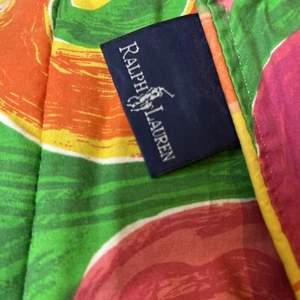 Vintage Ralph Lauren Twin Comforter Costa Paradiso 80's Colorful Vibrant Retro - Picture 1 of 8