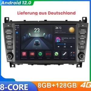 8Kern 128GB Für Mercedes-Benz C/CLK/CLC Klasse W203 W209 Autoradio Android WIFI - Bild 1 von 23