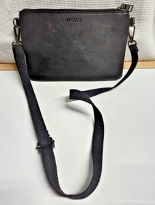 ECOSUSI Bolso Bandolera Ajustable Desmontable Cuero Vegano Negro Pequeño 9.25x6" - Imagen 1 de 5