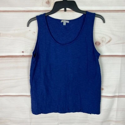 Top de sapo caliente para mujer grande azul sin mangas cuello redondo sin mangas textura tejido liso Foto 1 de 4