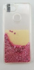 Atump Google Pixel 3(2018)Phone Case Pink Glitter Liquid Cover &Screen Protector - Picture 1 of 11