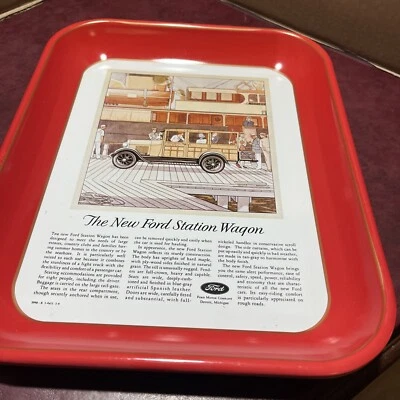 Ford Metal Tray The New Ford Station Wagon Advertising Tray - Image 1 of 4