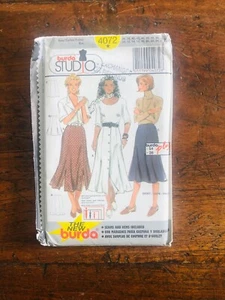 Burda Studio Sewing Pattern 4072 Misses Fitted Skirts Sizes 10-28 Uncut - Picture 1 of 3