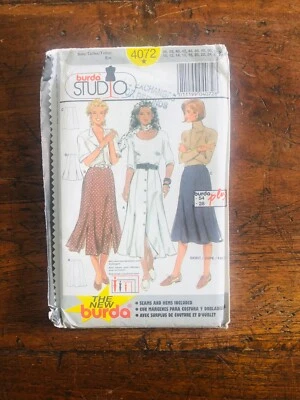 Burda Studio Sewing Pattern 4072 Misses Fitted Skirts Sizes 10-28 Uncut - Image 1 of 3