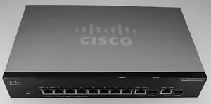 Conmutador administrado Cisco Gigabit SG300-10 10 puertos sin fuente de alimentación - Imagen 1 de 4