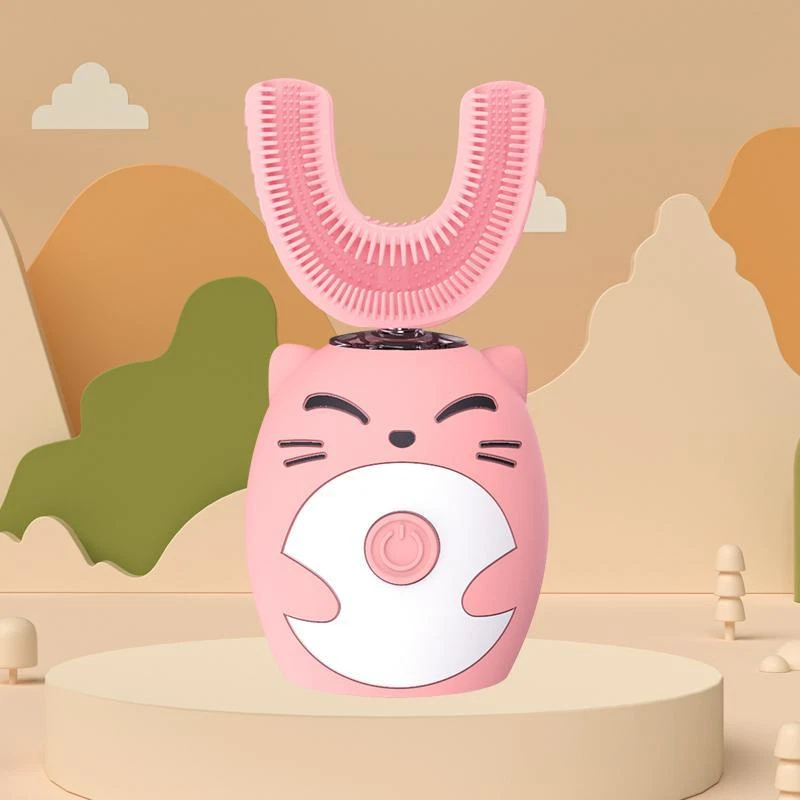 Sonic электрическая зубная щетка детская U-образная умная 360 градусов ультразвуковая зубная щетка - Изображение 1 из 4