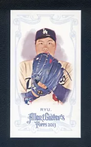 Allen & Ginter 2013 "A & G Red Back" novato Hyun Jin Ryu SSP RC #'d/25!! RARO!! - Imagen 1 de 2