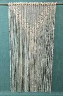 Panel de ventana Heritage Lace Chantilly crudo 60" x 84" sala dormitorio Foto 1 de 4