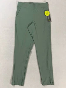 Cobble Lane Women Ankle Track Pants SMALL Pull On Active Green Athletic Pant NWT - Picture 1 of 19