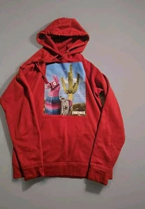Worn Size Small Llama Red Fortnite Hoodie "Official Licensed* - Picture 1 of 5