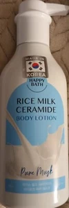 NUOVA lozione corpo Happy Bath Pure Musk con latte di riso e ceramide 14,1 once spedizione gratuita - Foto 1 di 2