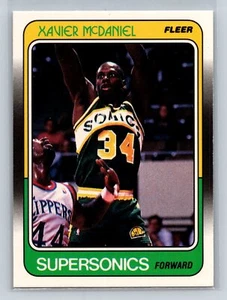 1988 Fleer Xavier McDaniel #108 Seattle SuperSonics - Bild 1 von 2