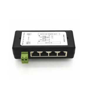 POE Injector 4Ports POE Splitter for CCTV Network POE Camera Power Over Ethernet - Picture 1 of 5