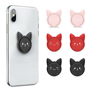 Universal 360° Rotating Cat Finger Grip Ring Holder Stand for Mobile Cell Phone