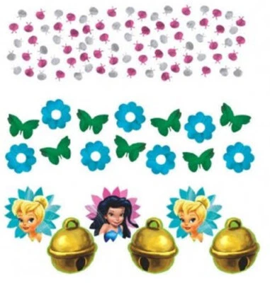 Mesa de fiesta de cumpleaños DISNEY FAIRIES CONFETI 1 paquete con 3 tipos Tinkerbell fairy Foto 1 de 2