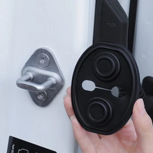 4PCS Car Door Latch Shockproof Silicone Absorber Protector Covers Accessories - Picture 1 of 13