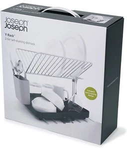 Joseph Joseph Y-Rack - Scolapiatti a 2 livelli + pentola utensili autodrenante Nuovo con scatola - Foto 1 di 5