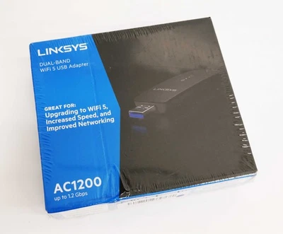 Linksys WUSB6300 AC1200 Dual-Band Wireless WiFi 5 USB 3.0 Adapter - Image 1 of 3