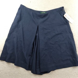 Lauren Ralph Lauren Shorts weites Bein Größe 14 blau Damen neu mit Etikett $ 115 - Bild 1 von 8