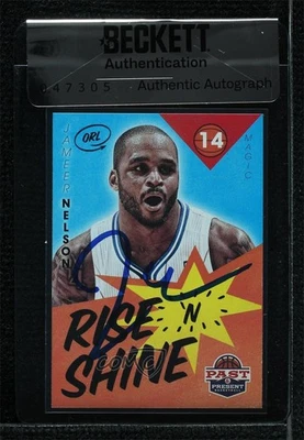 Sello de autenticidad BAS 2012 Panini Past & Present Rise 'n Shine Jameer Nelson Foto 1 de 2