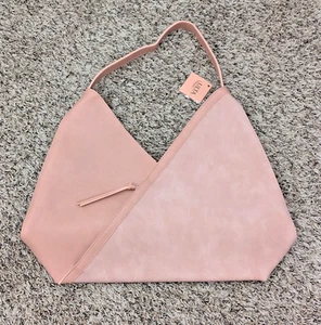 ULTA Handbag Light Rose Pink Faux Leather Large Shoulder Bag Purse Work School - Picture 1 of 5