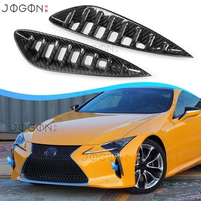Real Carbon Front Bumper Side Air Flow Vent Covers For Lexus LC500 500h LC F 18+ - Image 1 of 4