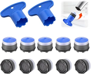 Set Di 10 Aeratori per Rubinetto, Regolatore Di Flusso M18.5, Ugello Filtro Rubi - Foto 1 di 6