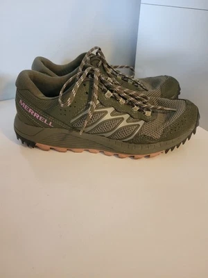 Merrell Wildwood GTX Womens  Waterproof Walking Hiking Shoes Sz 9 US Green - Image 1 of 4