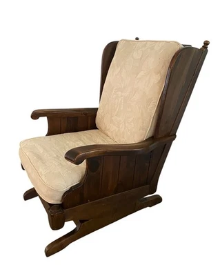 Кресло-качалка Ethan Allen старинная сосна традиционная классика с высокой спинкой 12-7630 - Изображение 1 из 4