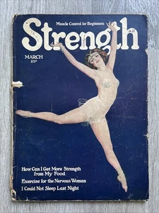 KRAFT Körperliche Fitness Kultur Sport Zeitschrift TÄNZERIN FRAU MÄRZ 1925 V 10 N 1 - Bild 1 von 24