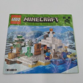 Lego Minecraft 21120 Instruction Manual Book REPLACEMENT The Snow Hideout