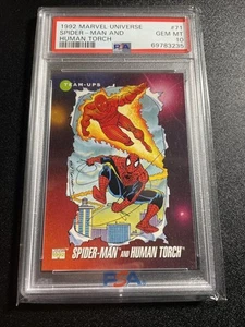 1992 Marvel Universe Spider-Man and Human Torch #71 PSA 10 GEM MINT - Picture 1 of 2