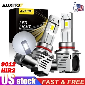 Iluminación 360° 9012 HIR2 LED Faros Kit Luz Alta Baja 6500K Blanco Brillante - Imagen 1 de 12
