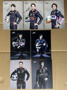 7x Signed Autograph Driver card ART Grand Prix tsolov martins osullivan Giusti - Picture 1 of 9