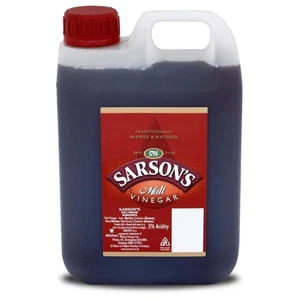 Sarson's Malt Vinegar 5 Litres Catering Size & Small Sarsons Bottle Refills - Picture 1 of 9