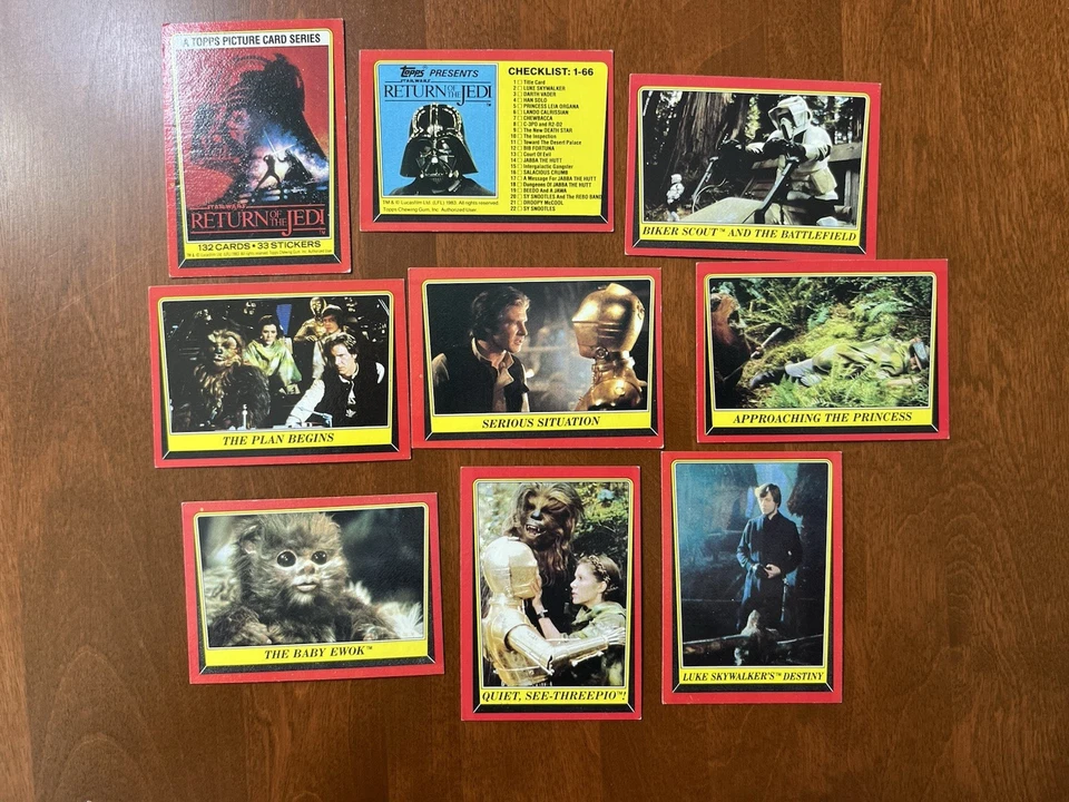 Lot of 42 1983 Topps Star Wars Return Of The Jedi Cards, near mint condition - Image 1 of 4